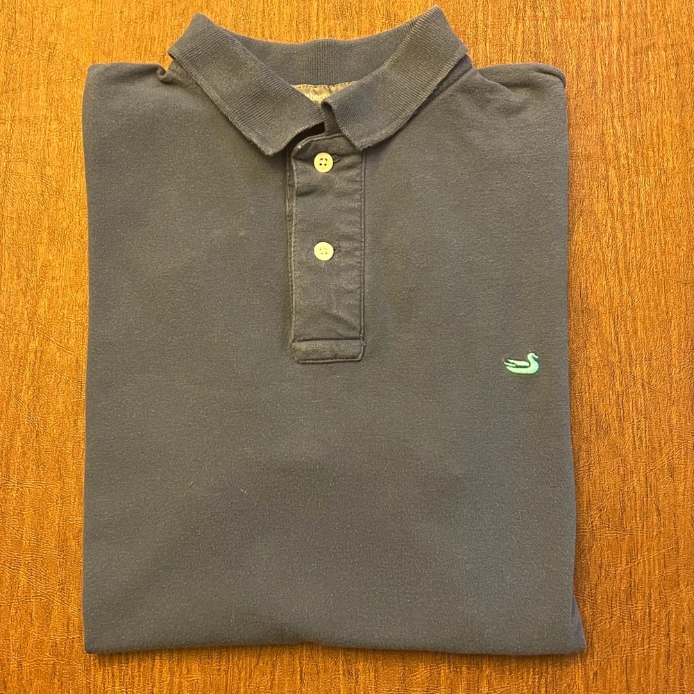 Southern Marsh blue polo style short sleeve EUC